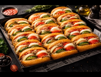 כריך מיני פריקסה בסגנון טונסאי
